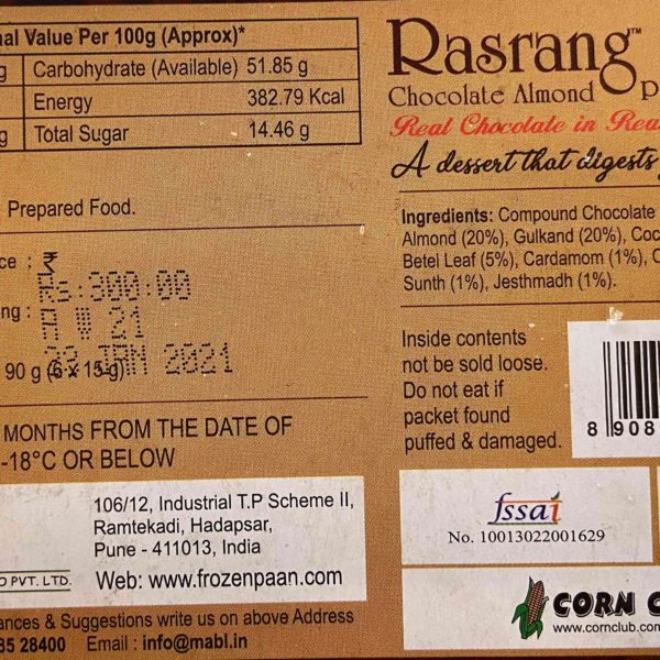 Rasrang Chocolate Almond Paan